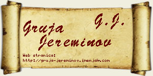 Gruja Jereminov vizit kartica